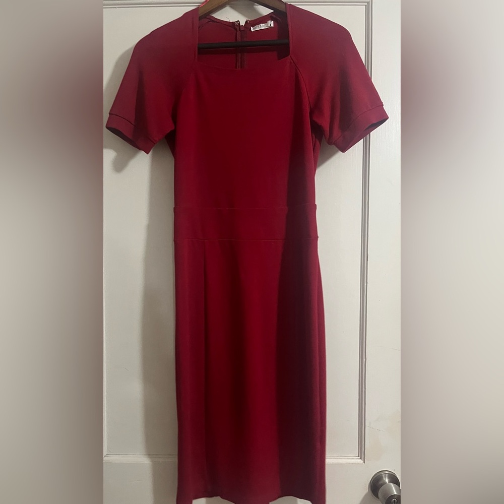 Mikarose Classic Red Midi Dress